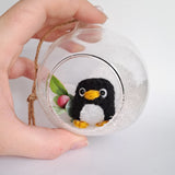 Crochet Critter Glass Baubles -Shipping by 1st December