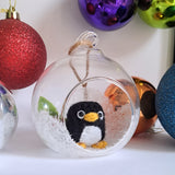 Crochet Critter Glass Baubles -Shipping by 1st December