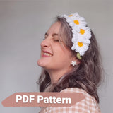 Craftchella Daisy Headband PDF Crochet Pattern