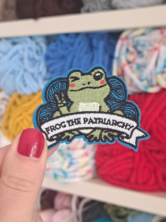 Frog The Patriarchy Iron On Patch