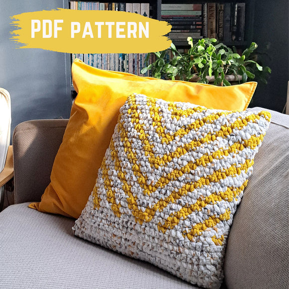 Snug Chevron Cushion Digital PDF Crochet Pattern