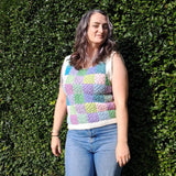 Pastel Granny Square Vest