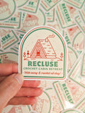 Recluse Crochet Retreat Sticker