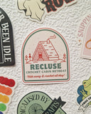 Recluse Crochet Retreat Sticker