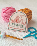 Recluse Crochet Retreat Sticker