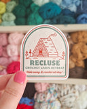 Recluse Crochet Retreat Sticker