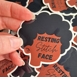 Resting Stitch Face Sticker