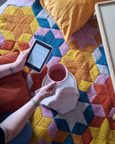 Star-Hexed Blanket Printed Crochet Pattern