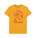 Mustard Printed T-shirt Front