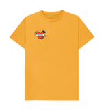 Mustard Printed T-shirt Front