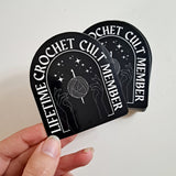 Lifetime Crochet Cult Member Sticker (2024)