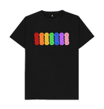 Black Rainbow Skeins Tee