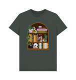 Dark Grey Printed T-shirt Front