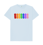 Sky Blue Rainbow Skeins Tee