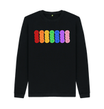 Black Printed Sweater Front
