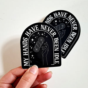 Idle Hands Sticker