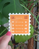 UK/US terminology Sticker