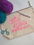Hot Folks Crochet Project Pouch