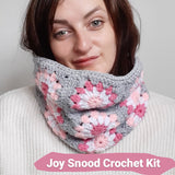 Pink Joy Crochet Cowl Kit - The Pigeon's Nest