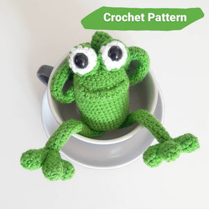 Frog Digital PDF Crochet Pattern - The Pigeon's Nest