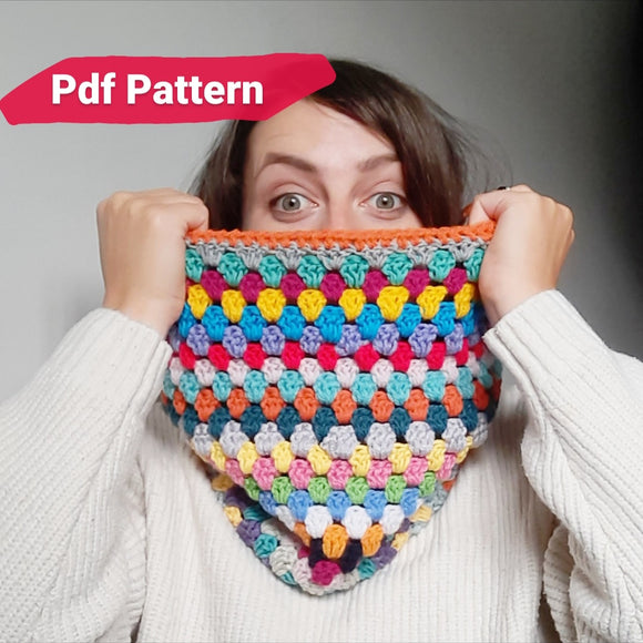 Stripe Cowl Digital PDF Crochet Pattern - The Pigeon's Nest