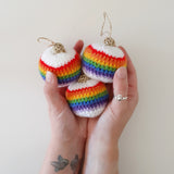 Rainbow Bauble Crochet Printed Pattern - The Pigeon's Nest