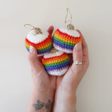 Rainbow Bauble Crochet PDF Digital Pattern - The Pigeon's Nest