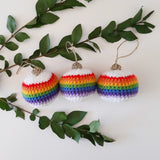 Rainbow Bauble Crochet PDF Digital Pattern - The Pigeon's Nest