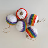 Rainbow Bauble Crochet PDF Digital Pattern - The Pigeon's Nest