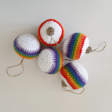 Rainbow Bauble Crochet Printed Pattern - The Pigeon's Nest