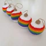 Rainbow Bauble Crochet PDF Digital Pattern - The Pigeon's Nest