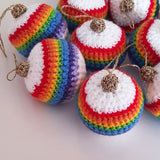 Rainbow Bauble Crochet Printed Pattern - The Pigeon's Nest