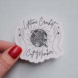 Crochet Cult Member Sticker