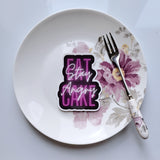 'Eat Cake, Stay Angry' sticker