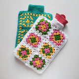 Granny's Hot Water Bottle Cover Printed Crochet Pattern