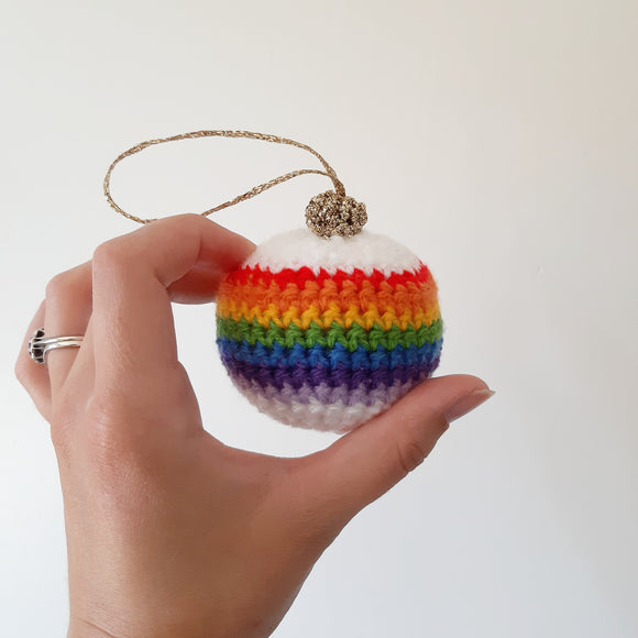 Rainbow Bauble Crochet Kit - The Pigeon's Nest