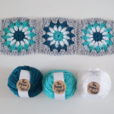 Teal Joy Crochet Cowl Kit - The Pigeon's Nest