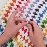 Rainbow Blanket Digital PDF Crochet Pattern - The Pigeon's Nest