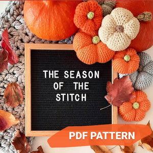 Pumpkin Digital PDF Crochet Pattern - The Pigeon's Nest