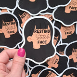 Resting Stitch Face Sticker