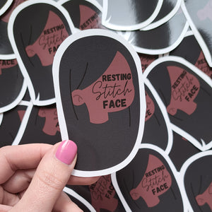 Resting Stitch Face Sticker