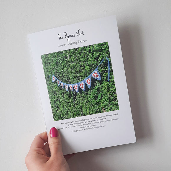 Summer Bunting Printed Crochet Pattern - The Pigeon's Nest